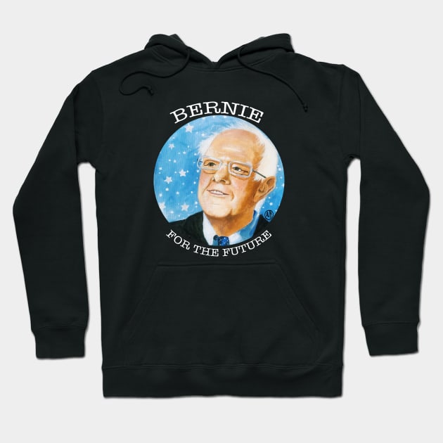 Bernie For The Future -white design Hoodie by Polkadotdreamer